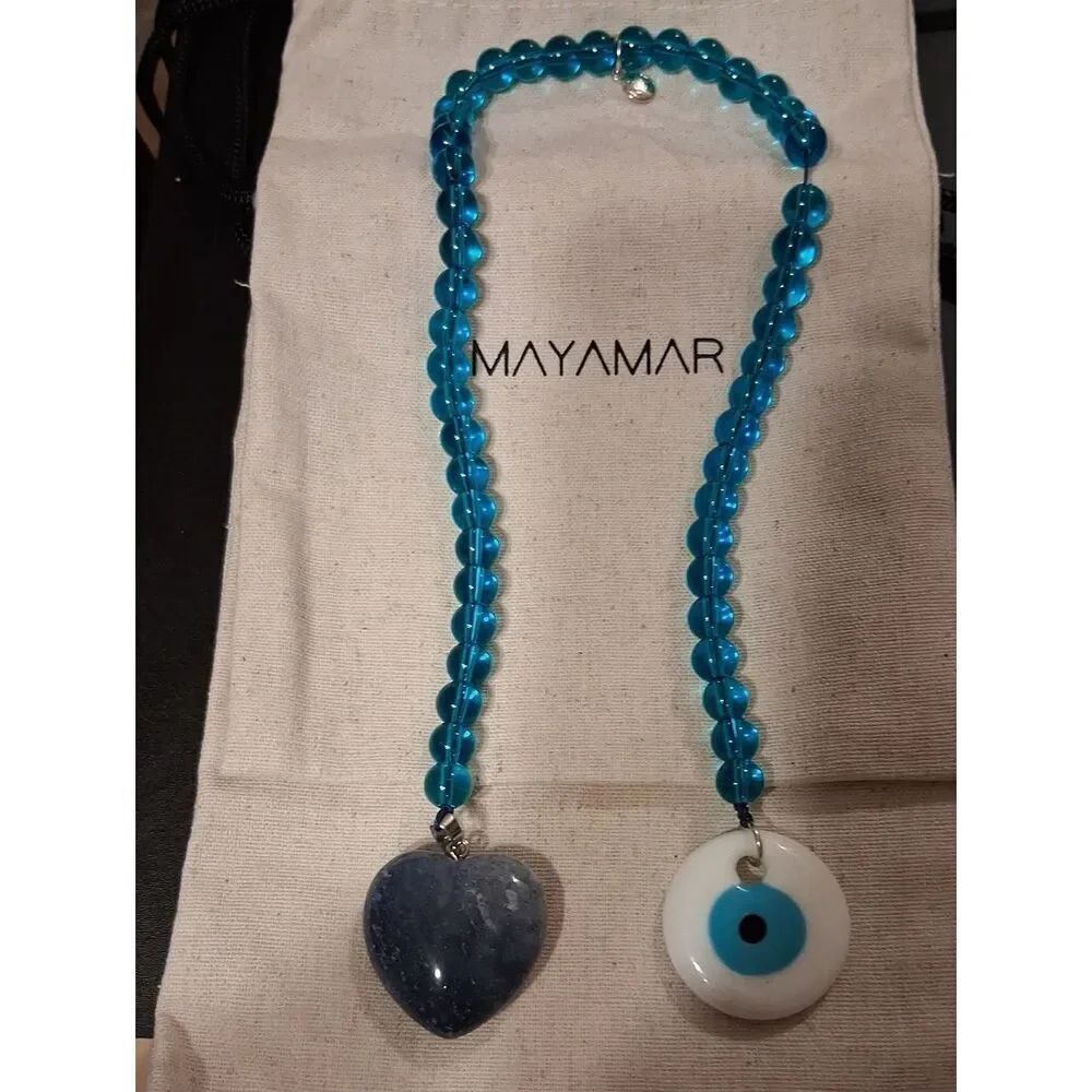 MAYAMAR EVIL EYE LOVE BAG CHARM NEW WITH POUCH